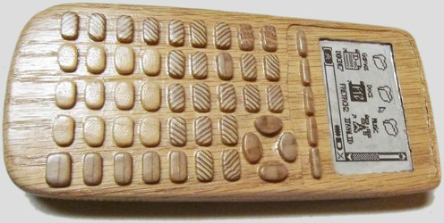 Wooden TI-83 Plus graphing calculator